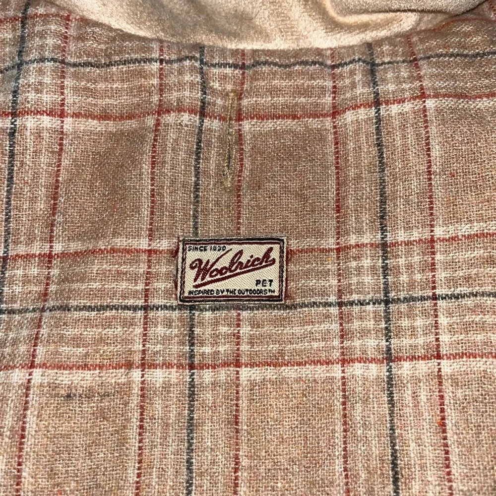 Woolrich plaid and blue fog coat size medium - Picture 4 of 6